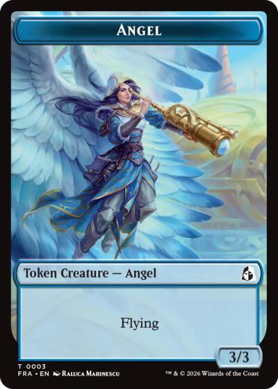 Angel (0003) / Beast Double-Sided Token (Reality Fracture) Light Play