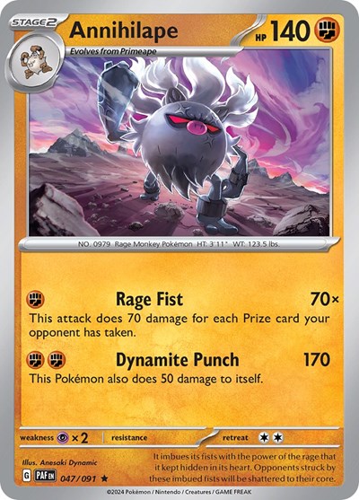 Annihilape (SV: Paldean Fates) Light Play Holofoil