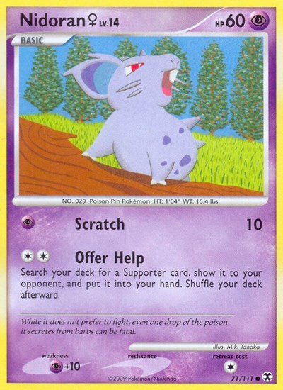 Nidoran F (Rising Rivals) Heavy Play