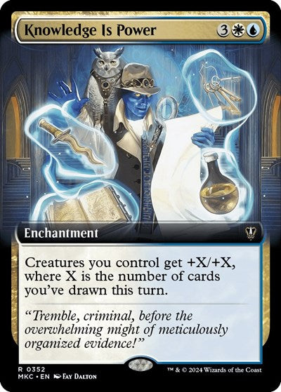 Knowledge is Power (Extended Art) (Commander: Murders at Karlov Manor) Light Play