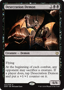 Desecration Demon (Duel Decks: Nissa vs Ob Nixilis) Medium Play