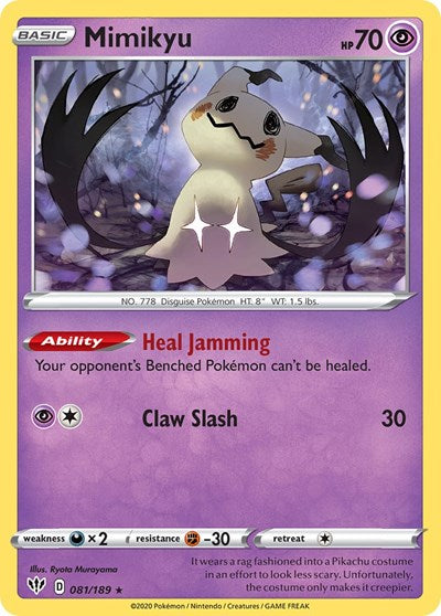 Mimikyu - 081/189 (Cosmos Holo) (Miscellaneous Cards & Products) Medium Play Holofoil