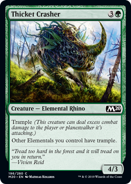 Thicket Crasher (Magic 2020 Core Set) Light Play