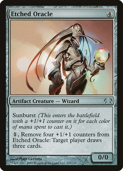 Etched Oracle (Planechase) Light Play