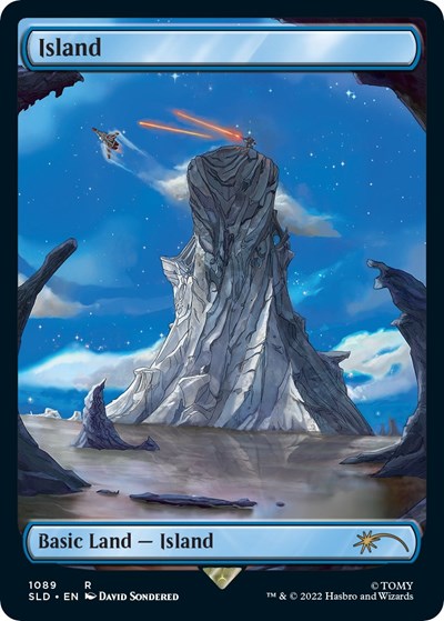 Island (1089) (Secret Lair) Light Play Foil