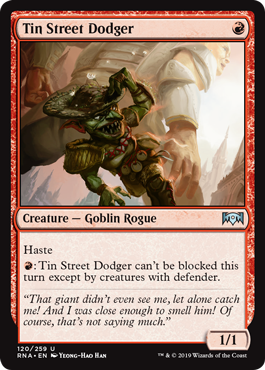 Tin Street Dodger (Ravnica Allegiance) Light Play