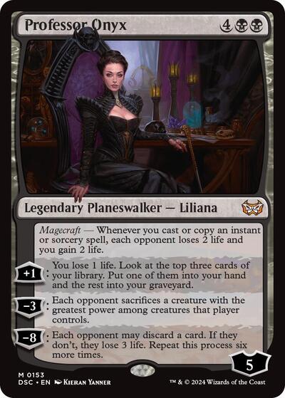 Professor Onyx (Commander: Duskmourn: House of Horror) Light Play