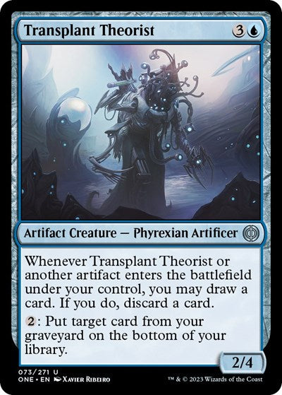 Transplant Theorist (Phyrexia: All Will Be One) Light Play Foil
