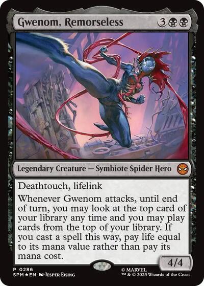 Gwenom, Remorseless (Promos: Unique and Miscellaneous) Light Play Foil