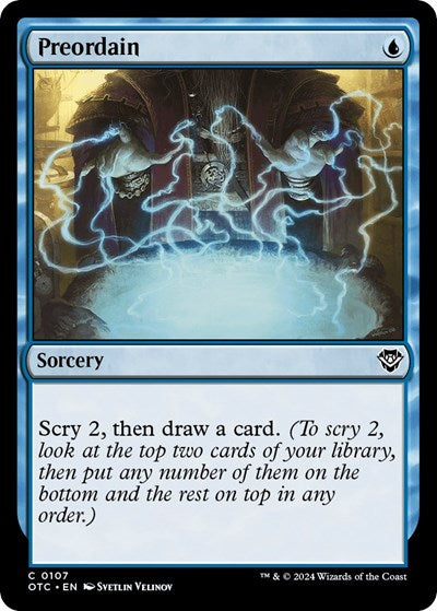 Preordain (Commander: Outlaws of Thunder Junction) Light Play