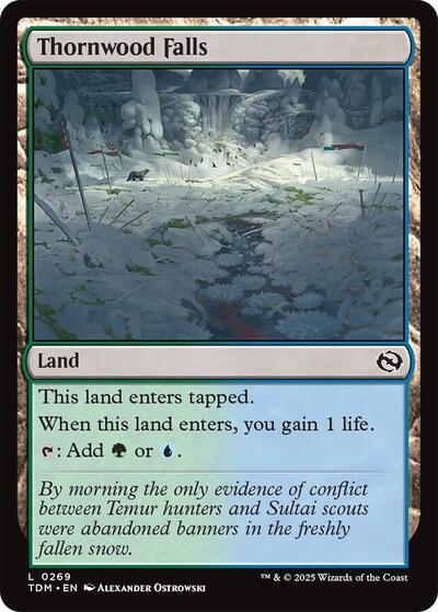Thornwood Falls (Tarkir: Dragonstorm) Light Play