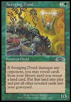 Avenging Druid (Exodus) Medium Play