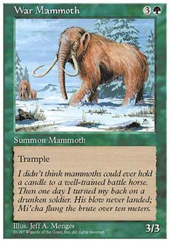 War Mammoth (5th Edition) Light Play