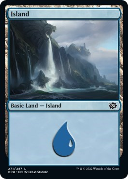 Island (271) (The Brothers' War) Light Play