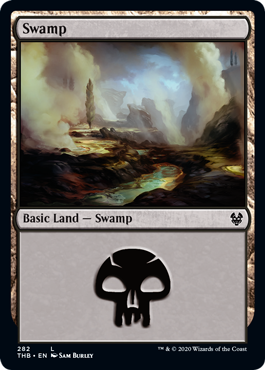 Swamp (282) (Theros Beyond Death) Light Play