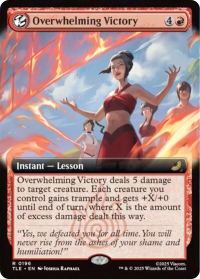 Overwhelming Victory (Extended Art) (Avatar: The Last Airbender: Eternal-Legal) Light Play