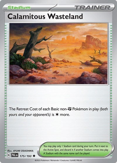 Calamitous Wasteland (SV02: Paldea Evolved) Light Play Reverse Holofoil