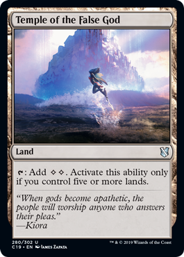 Temple of the False God (Commander 2019) Medium Play