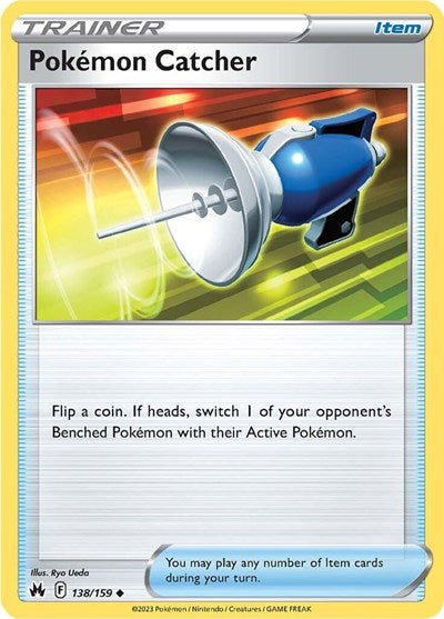 Pokemon Catcher (Crown Zenith) Light Play Reverse Holofoil