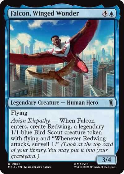 Falcon, Winged Wonder (Marvel Super Heroes) Light Play