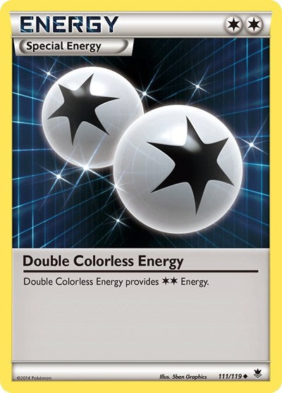 Double Colorless Energy (XY - Phantom Forces) Damaged / Poor
