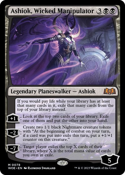 Ashiok, Wicked Manipulator (Wilds of Eldraine) Light Play