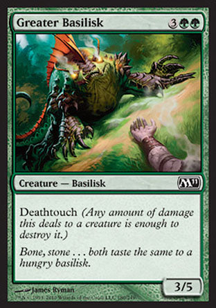 Greater Basilisk (Magic 2011 Core Set) Light Play