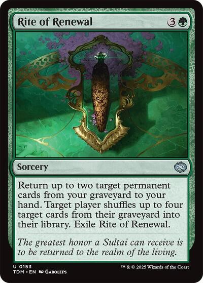 Rite of Renewal (Tarkir: Dragonstorm) Light Play