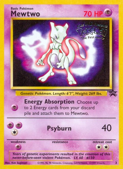 Mewtwo (Movie Promo) (WoTC Promo) Heavy Play