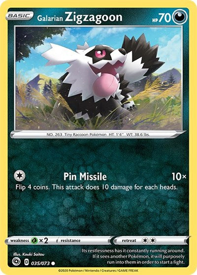 Galarian Zigzagoon (Champion's Path) Medium Play