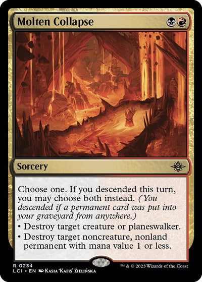 Molten Collapse (The Lost Caverns of Ixalan) Light Play
