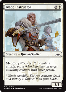 Blade Instructor (Guilds of Ravnica) Light Play