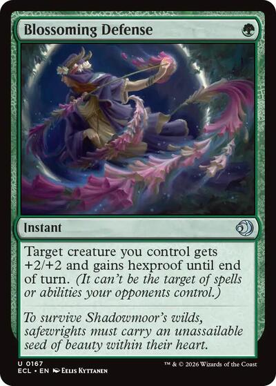 Blossoming Defense (Lorwyn Eclipsed) Light Play