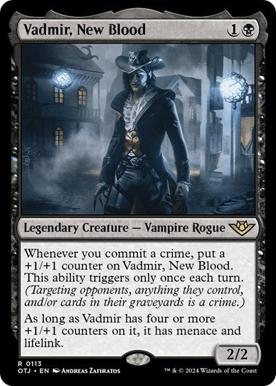 Vadmir, New Blood (Outlaws of Thunder Junction) Light Play Foil
