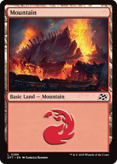 Mountain (0286) (Aetherdrift) Light Play Foil