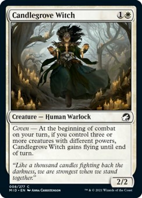 Candlegrove Witch (Innistrad: Midnight Hunt) Light Play