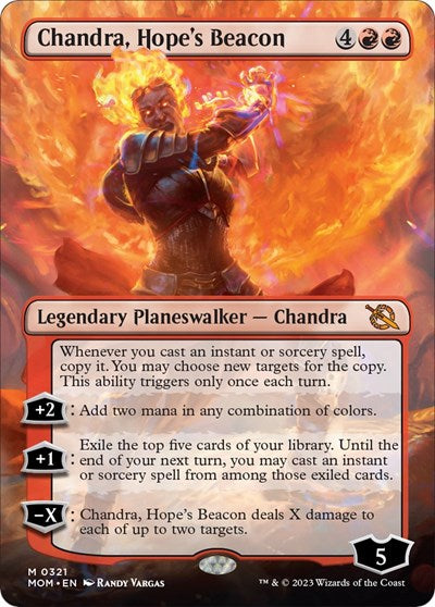 Chandra, Hope's Beacon (Borderless) (March of the Machine) Light Play