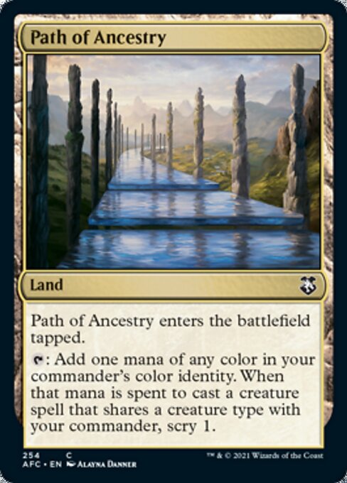 Path of Ancestry (Commander 2021 Forgotten Realms) Light Play