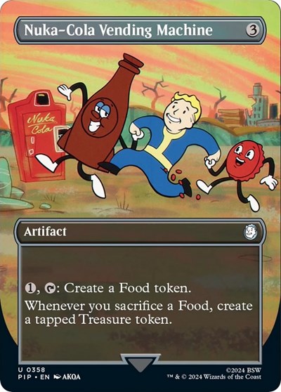Nuka-Cola Vending Machine (Borderless) (Universes Beyond: Fallout) Light Play Foil