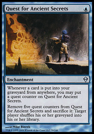 Quest for Ancient Secrets (Zendikar) Medium Play