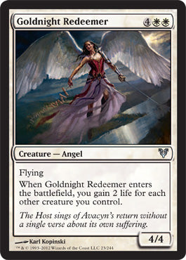 Goldnight Redeemer (Avacyn Restored) Light Play