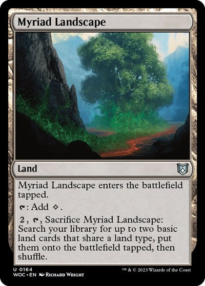 Myriad Landscape (Commander: Wilds of Eldraine) Light Play