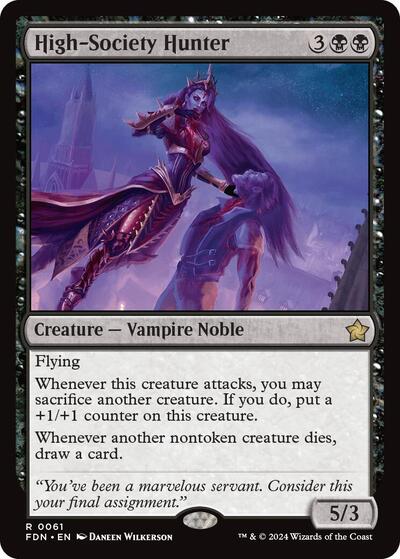 High-Society Hunter (Foundations) Light Play Foil