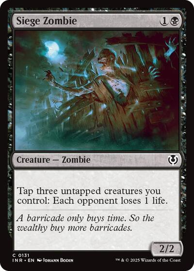Siege Zombie (Innistrad Remastered) Light Play
