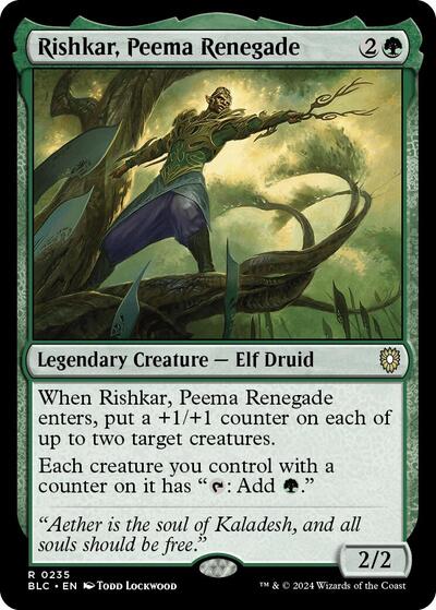 Rishkar, Peema Renegade (Commander: Bloomburrow) Light Play