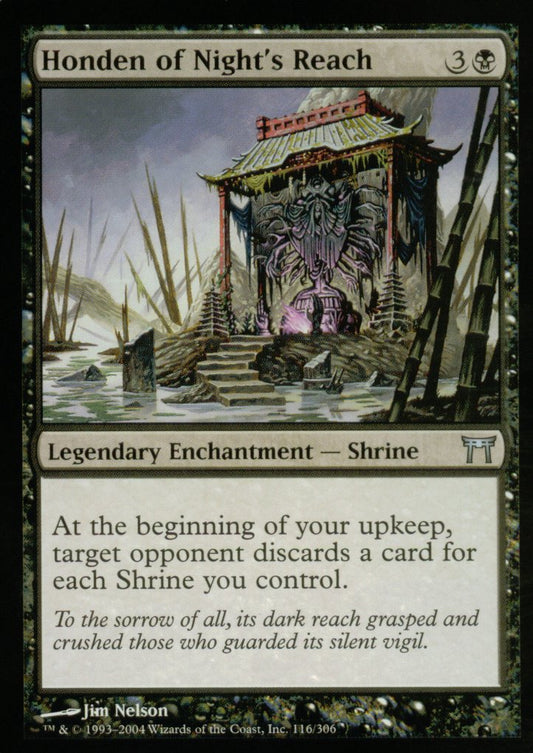 Honden of Night's Reach (Champions of Kamigawa) Medium Play