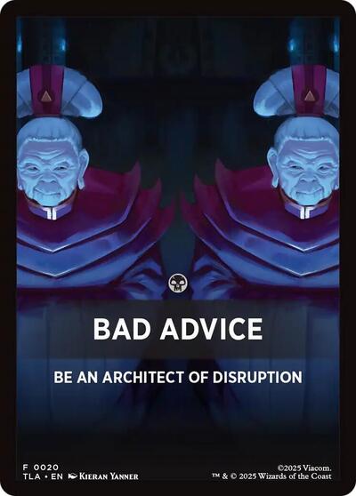 Bad Advice Theme Card (Avatar: The Last Airbender) Light Play