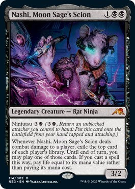Nashi, Moon Sage's Scion (Kamigawa: Neon Dynasty) Medium Play