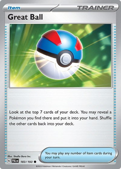 Great Ball (SV02: Paldea Evolved) Light Play