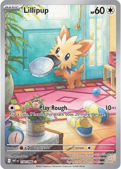 Lillipup - 154 (SV: White Flare) Near Mint
